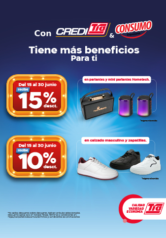 CREDITIA Y CONSUMO EMPRESARIAL TIENE MÁS BENEFICIOS PARA TI